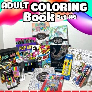ADULT COLORING BOOK SET #6